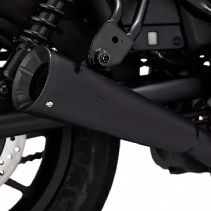 Motorcycle Exhaust CMX500 Muffler Pipe Slip-on Exhaust Full Systems Stainless Steel Black For Honda Rebel 500 2017-2024