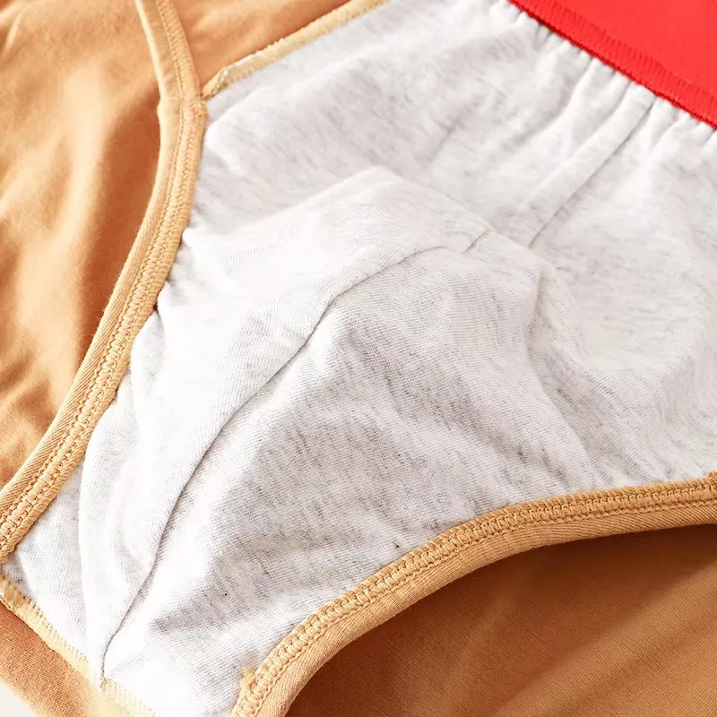 1/3 PCS Solid Cotton Briefs Men\'s Convex Pouch Panties Youth Fasion Low Rise Breathable Men\'s Comfortable Underwear Solid Color