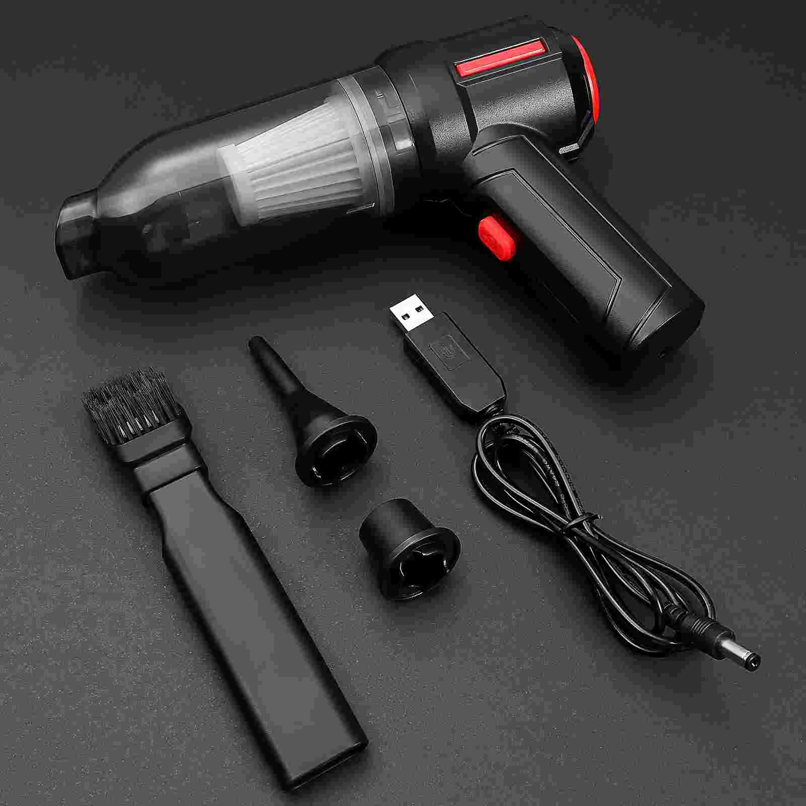 Multifunctional Vacuum Cleaner Compressed Air Duster Household Electric Nozzles Portable and Canned Plastic Motor Handheld Work