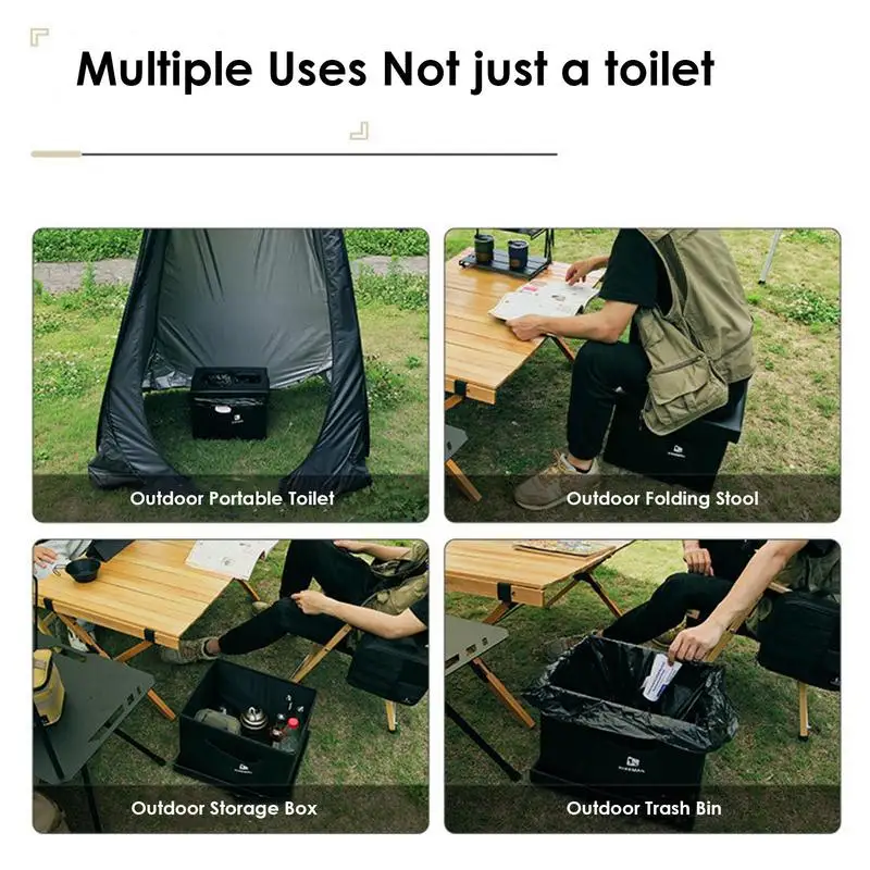 Folding Toilet For Camping Outdoor Toilet Camping Toilet Tent With Carry Bag Portable Toilet Seat Camping Gear Must Haves