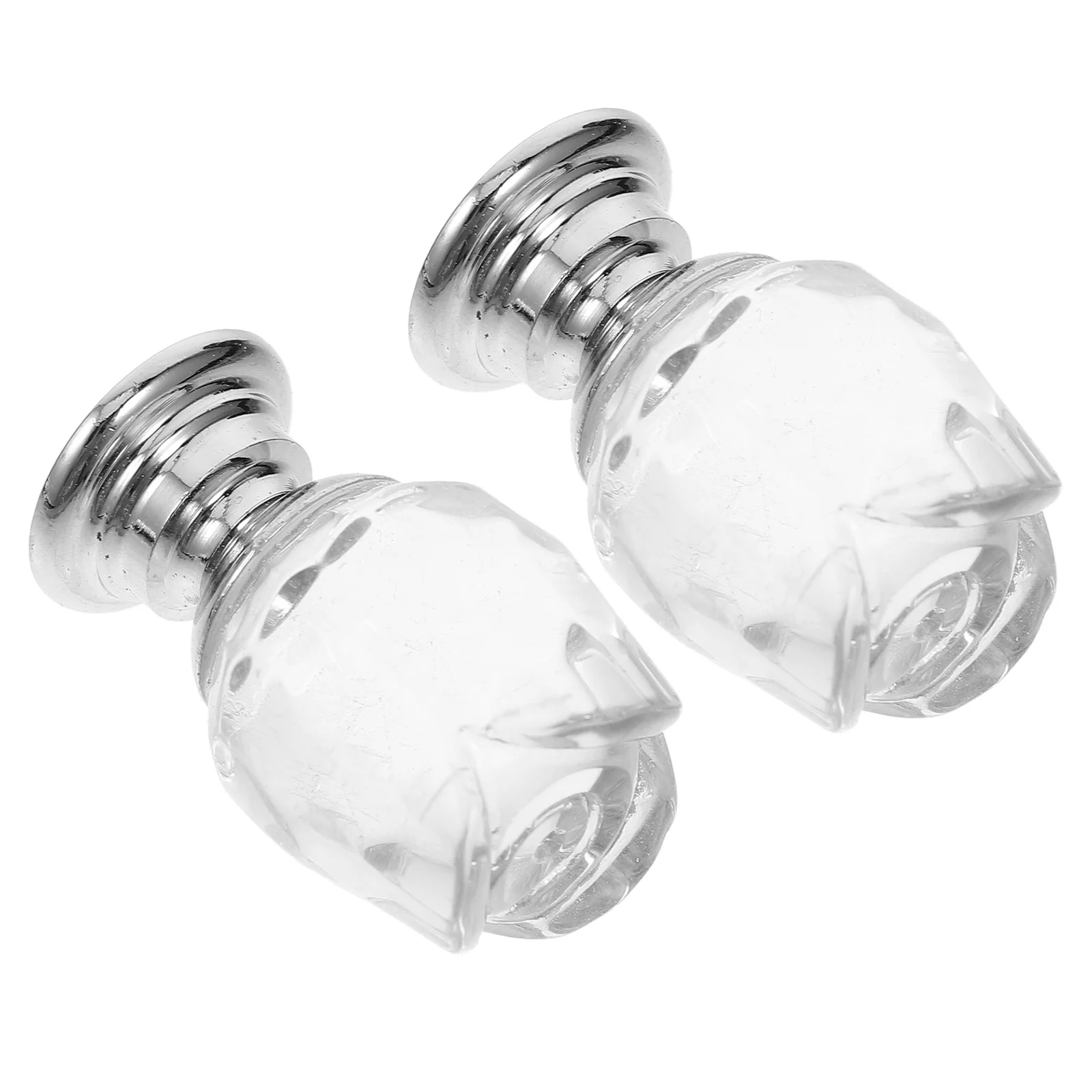 

2Pcs Crystal Cabinet Handles Elegant Single Hole Drawer Knobs for Vintage Style Furniture Boho Closet Door Wardrobe Pulls
