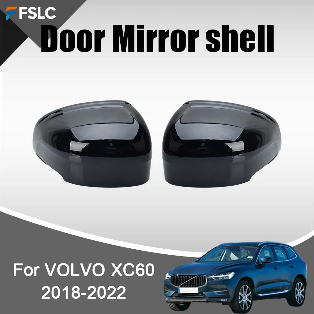 

Car Rearview Accessories Door Mirror shell For VOLVO XC60 2018-2022 Black Car Decoration Upgrade Modify A Car