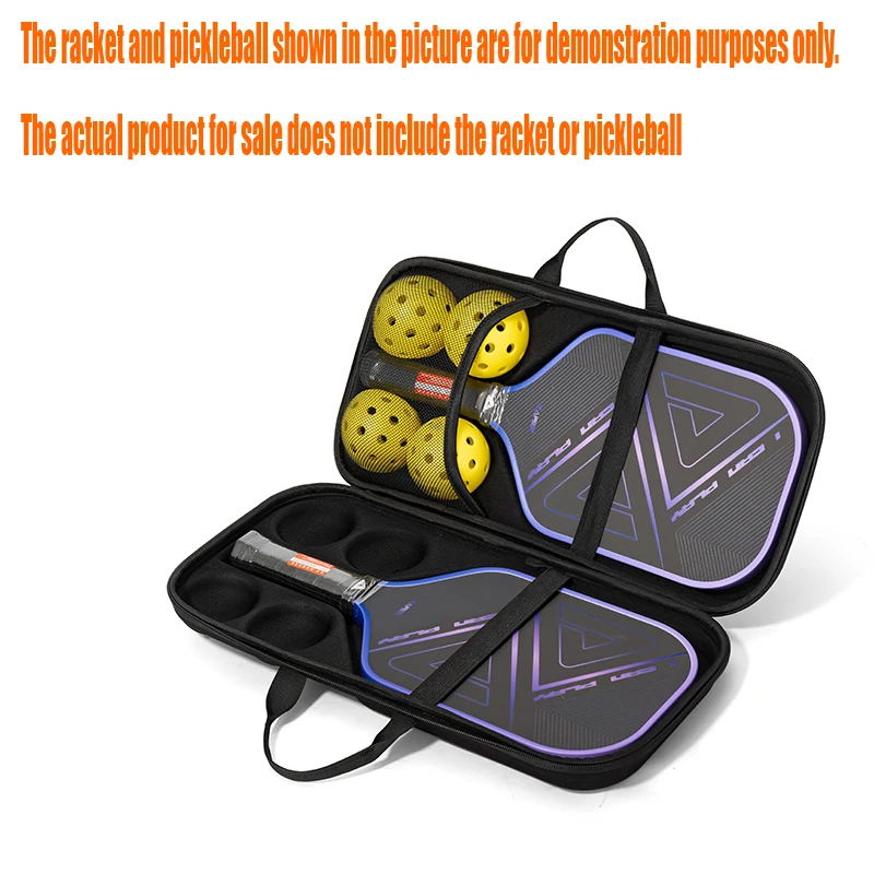 Pickleball Bag Professional Hard Shell Waterproof Outdoor Sports Equipment Bag for Players Accommodate Two Rackets and Four Ball
