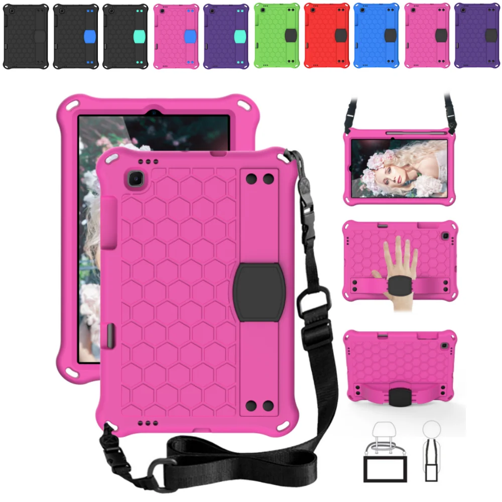 

Case For Lenovo tab M10 TB-X505F P10 X705F E10 X104F 10.1 inch M10 FHD HD PLUS K10 X6C6F 10.3 Kids Stand Tablet Cover wit Strap