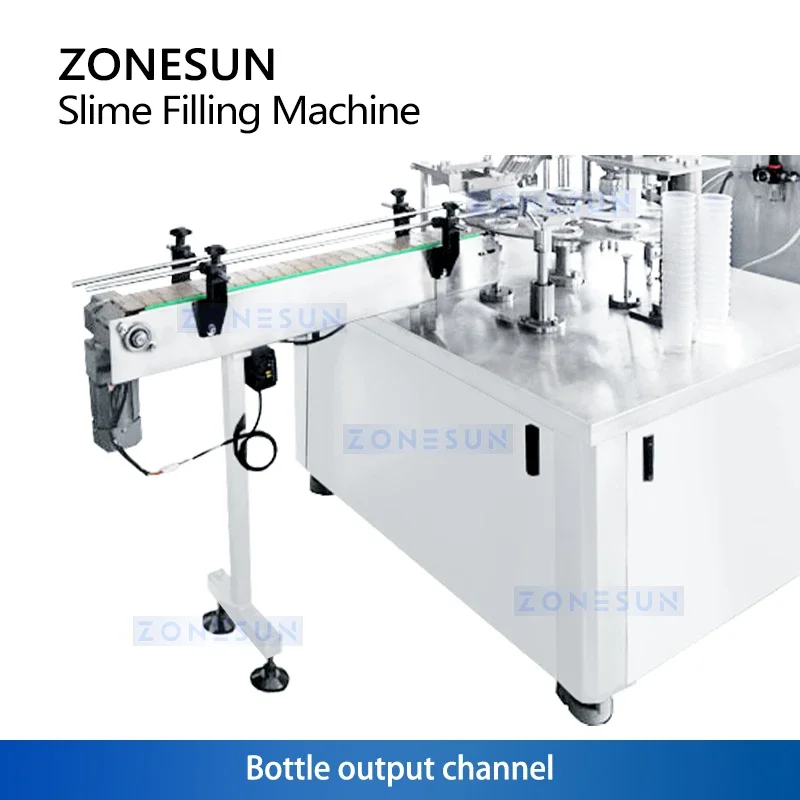 Zonesun Slime Clay Packing Machine Slime Clay Filling and Capping Machine Slime Packing Equipment Clay Extruder ZS-SFC1