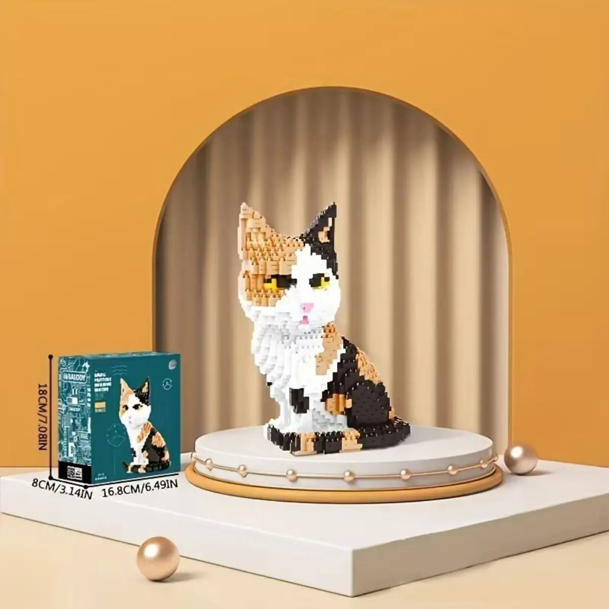 

1300PCS Cute Cartoon Cat Building Blocks Mini Particle Animal Series Assemble Bricks Toy Decoration Kids Toys Girl Birthday Gift