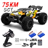 50KM/H or 75KM/H 1:16 4WD RC Car with LED Remote Control Cars High Speed Drift Monster Truck for Kids Vs Wltoys 144001 Toys