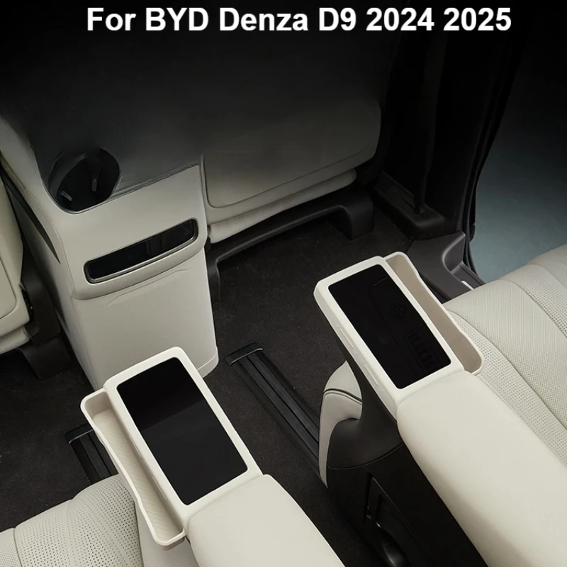 

For BYD Denza D9 2024 2025 Middle Row Armrest Screen Protector Cover with Storage Box Car Styling Interior Accessories