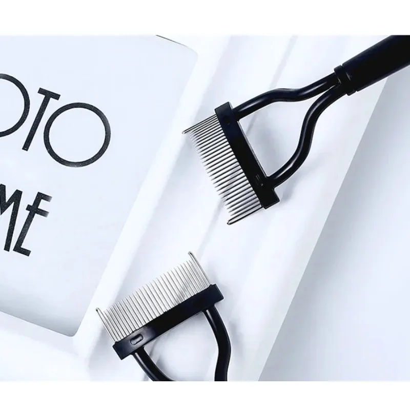 Séparateur de peigne à cils ergonomique et incurvé, ceinture anti-poussière, séparateur de cils avec racines claires, 1/2 pièces