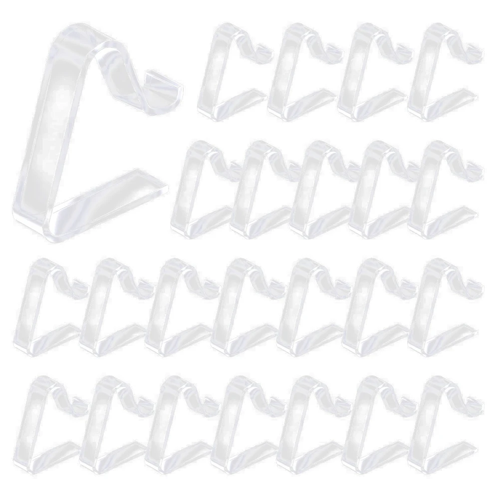 

24 Pieces Transparent Clear Tablecloth Clips, Table Cloth Hold Down Clips Table Cloth Holder for Christmas Home Wedding