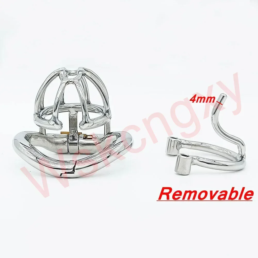 New Chastity Cage Device Urethral Lock With Removable PA Puncture Cock Cage Penis Ring Bondage Belt Fetish Sex Toys for Man Gay