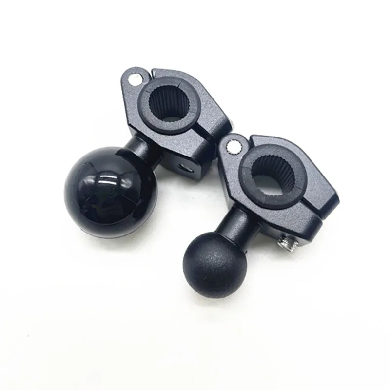 17mm 1 inch Ball Head Mount Adapter Motorcycle Bicycle Handle Bar Clip Clamp Rearview Mirror Bracket Holder Mounts Accessories