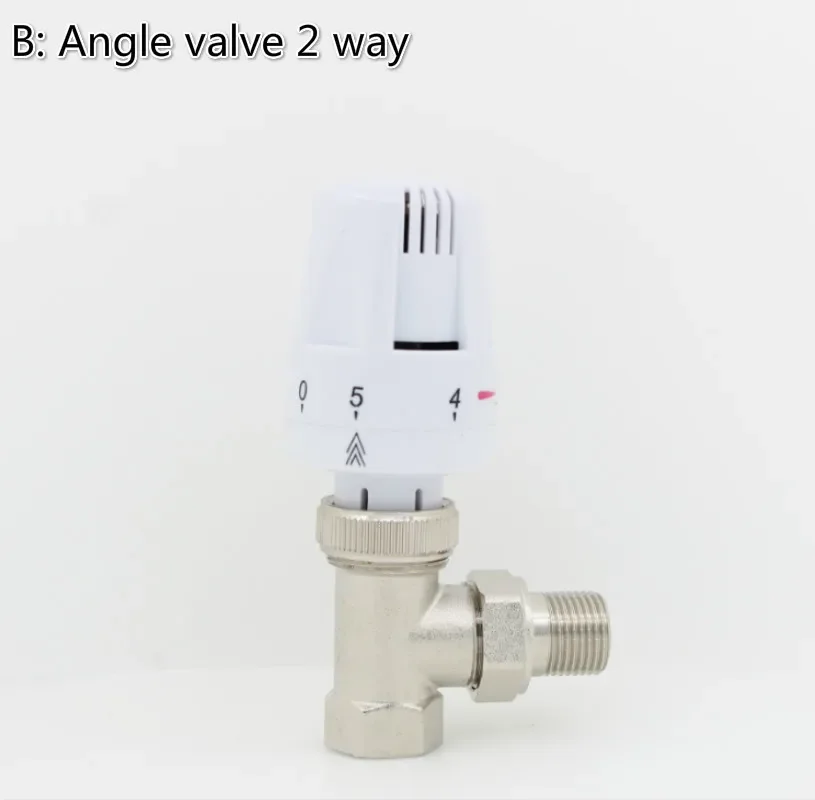 Thermostat radiator control Thermostatic radiator valve  brass valve Thermostatic radiator head DN15 DN20 DN25