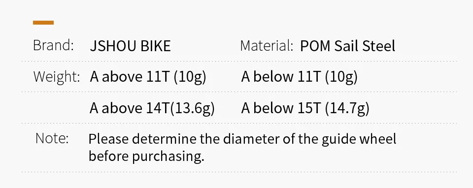 JSHOUBIKE Fahrrad Riemenscheibe Lager Rad 11T 12T 13T14T15T16T17T Rennrad Führungsrad für Shimano Sram MTB Jockey Schaltwerk – Detail 8