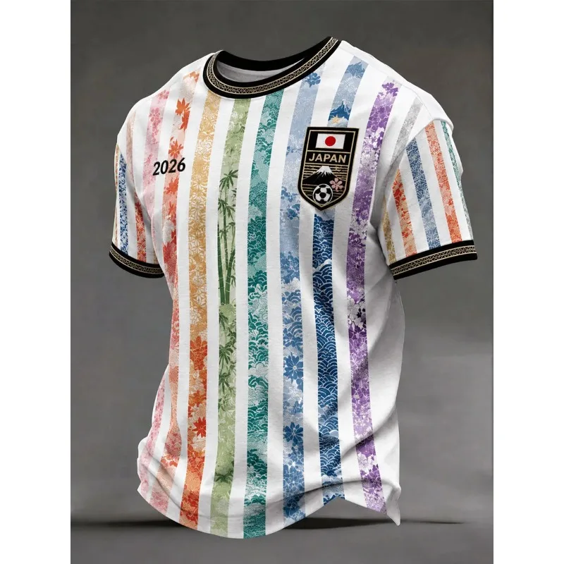 2026 3D Short Sleeve Soccer Jersey, Quick Dry Sports Training Uniform
