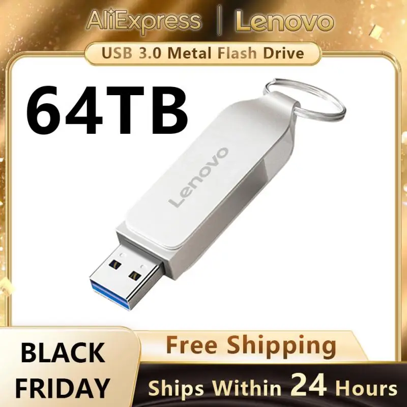 Lenovo USB 3,0 Flash-Laufwerk 64TB 32TB Pen drive USB 3,1 mit 120 MB/s Lese geschwindigkeit 16TB Speicher U Stick wasserdicht 4TB 8TB USB-Stick