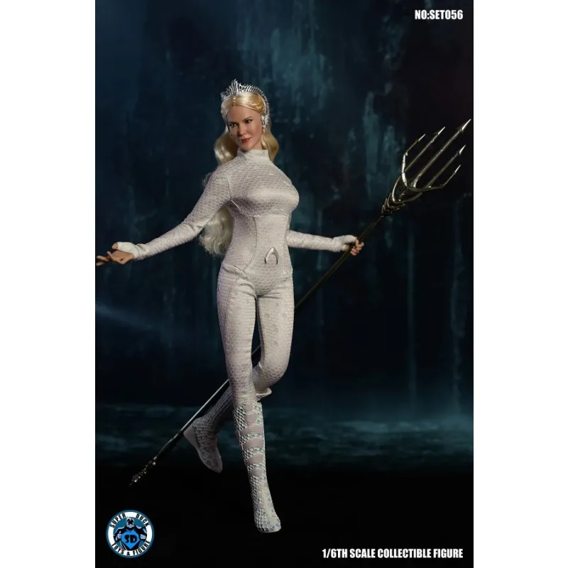 Original SUPER DUCK SET056 1/6 Soldier Queen of Atlantis Ocean Golden Hair Head Clothes Set Fit 12 pollici Action Figure Body