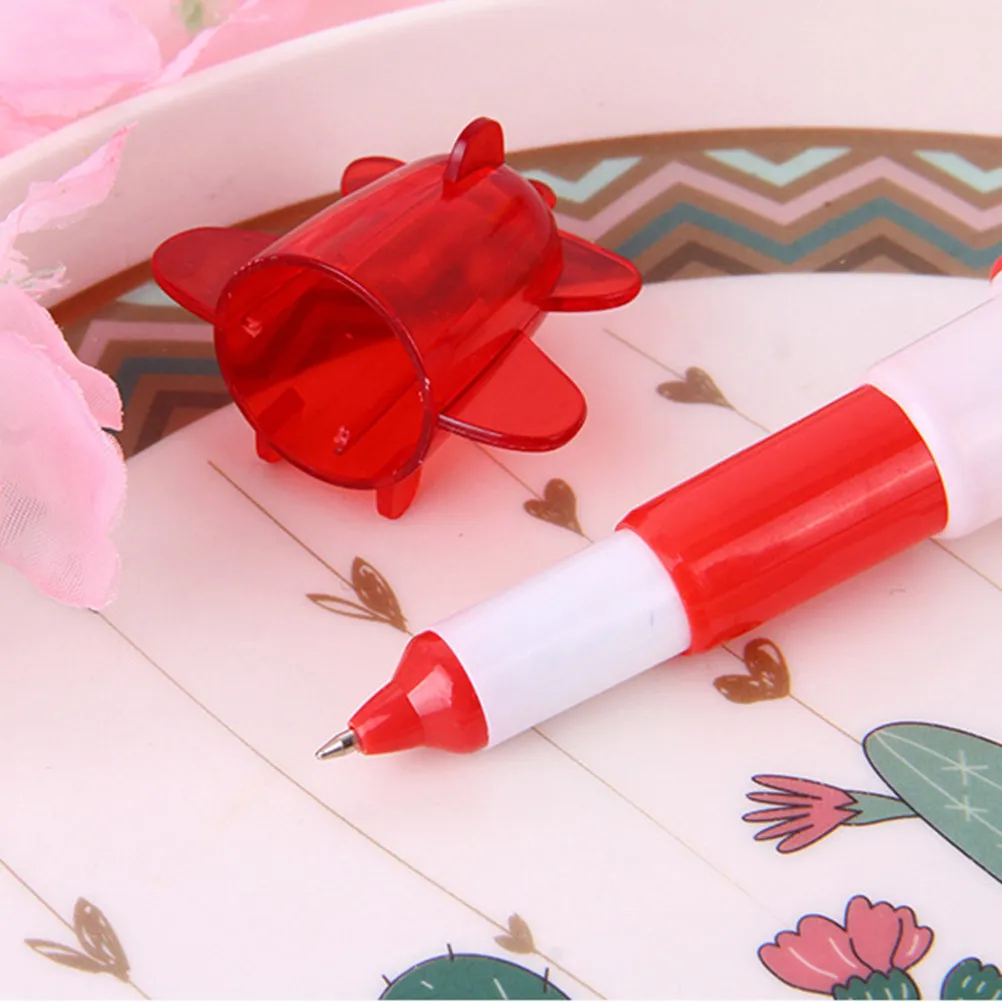 

20Pcs Cartoon Airplane Ballpoint Pens Retractable Mini Signature Pens for Students Graduation Gifts School Stationery