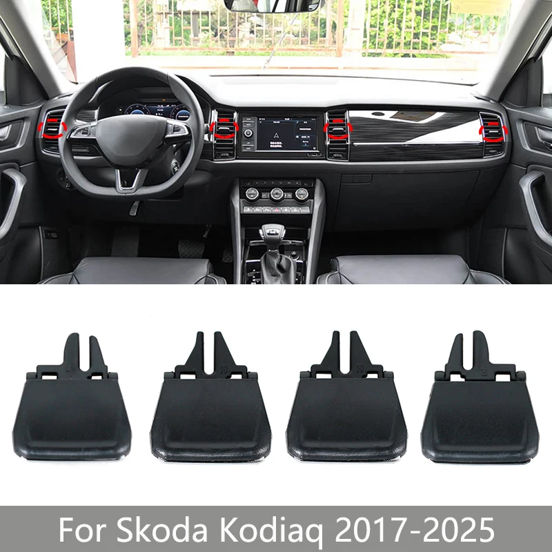 56G819701A 56G819702A Rejilla de Ventilación del Aire Acondicionado Delantero y Trasero para el Tablero de Instrumentos de Skoda Kodiaq 2017-2025