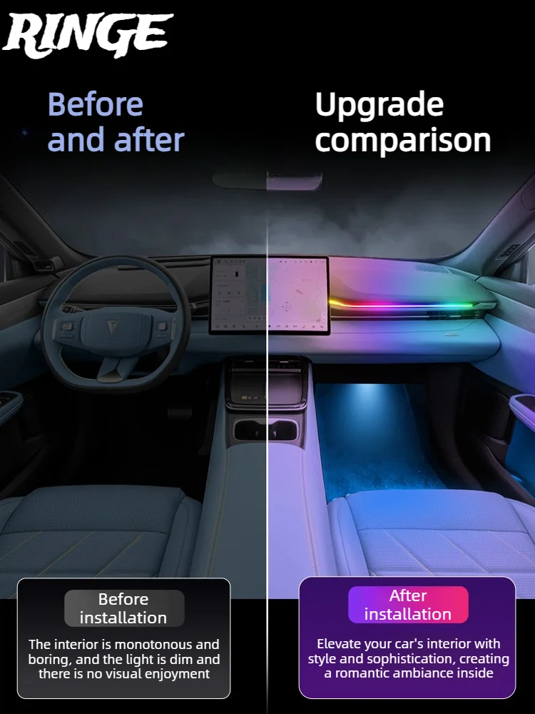 For DEEPAL S05 Car Interior Atmosphere Lamp Kit, Lighting Decorative Lights, Car Styling Exterior Lights, For Deepal S05