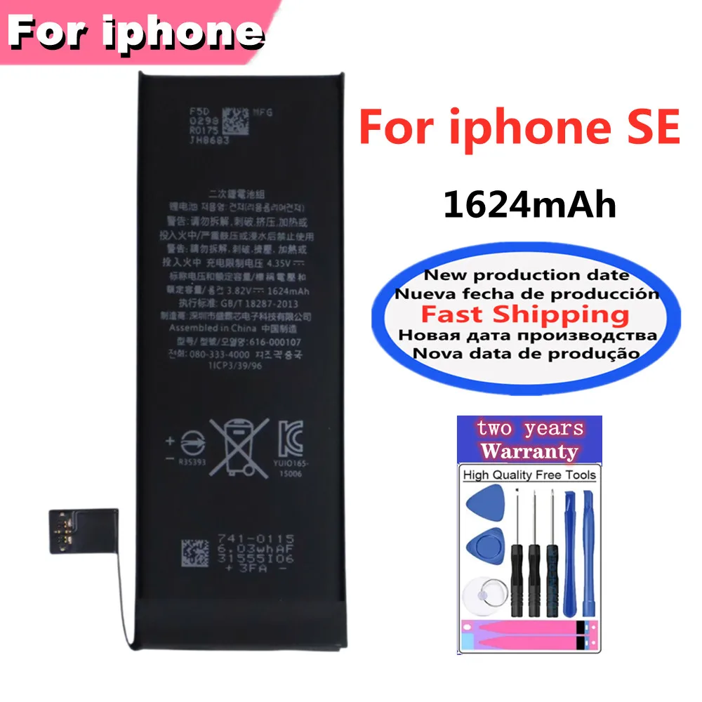 Hoge Capaciteit Batterij IP12 Voor iPhone X SE SE2 SE3 11 Pro Max XS XR 12 12Pro Max 12 mini Telefoon Batterijen + Gratis Tools