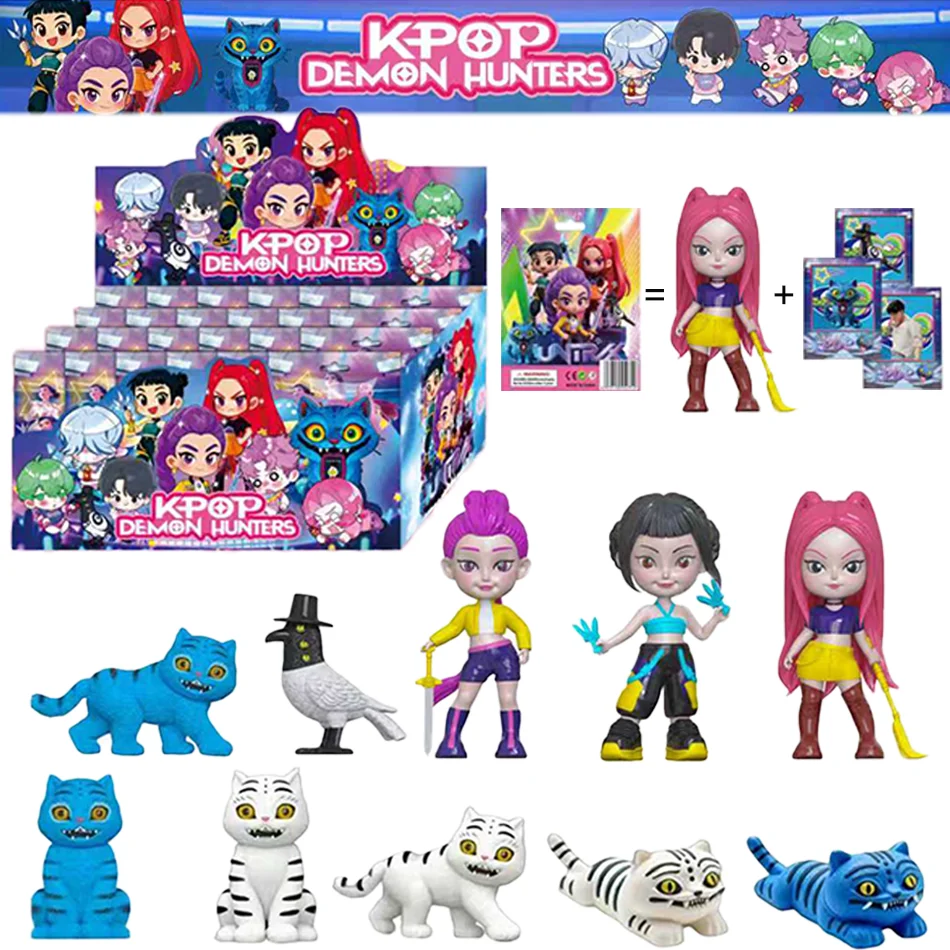 

Kpop Devil Hunter Action Figure Set 1-24 Box Series Derpy Tiger Rumi Mira Zoey Sussy Christmas Birthday Fan Gift