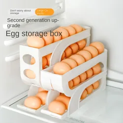 3 Layer / 4 Layer Automatic Egg Roller New Household Kitchen Dedicated Egg Roller Rack Space Saving Large Capacity Egg Organiser