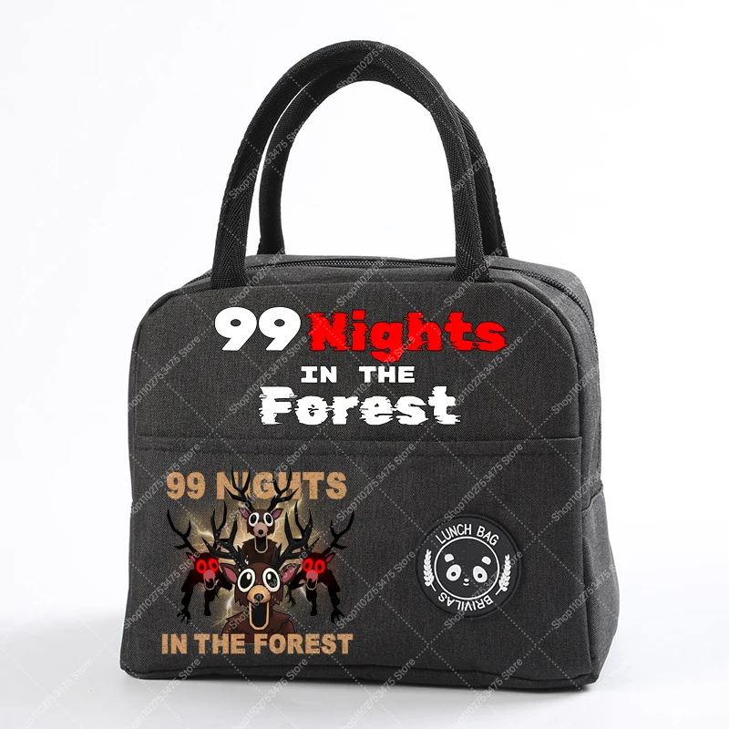لعبة 99 ليال في الغابة الأطفال أنيمي حقيبة حمل الغداء حقيبة أطفال الكرتون معزول حقيبة يد اكسسوارات عادية كيس التخزين الهدايا