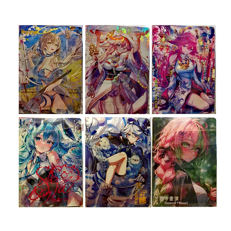 

Коллекционные карточки и детские игрушки по мотивам аниме: История богинь (Яэ Мико, Канроджи Мицури, Камисато Аяка) – подарки на Рождество и день рождения