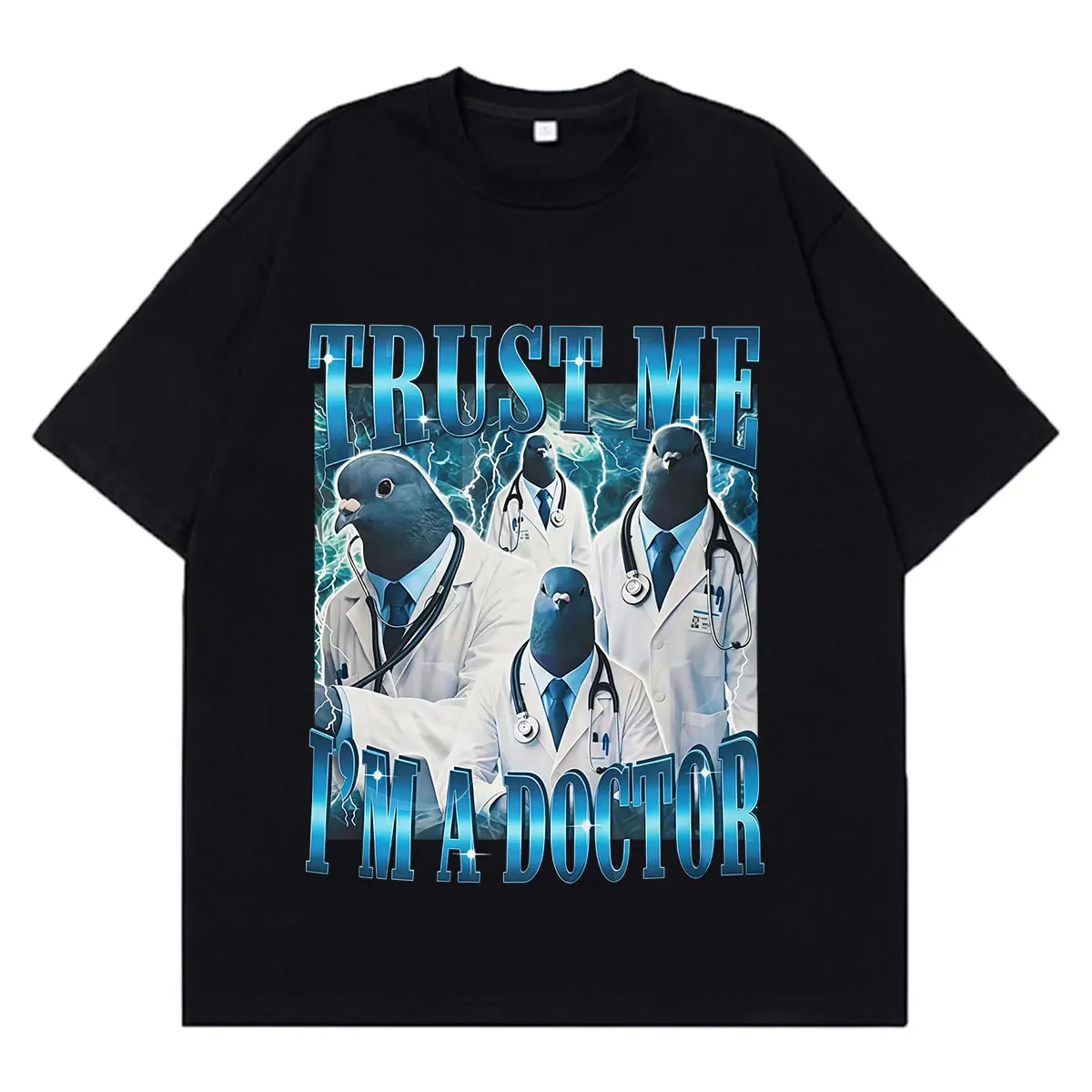 T-shirt humoristique « Trust Me I'm A Doctor » de Pigeon Doctor pour hommes et femmes, style vintage, décontracté, confortable, en coton