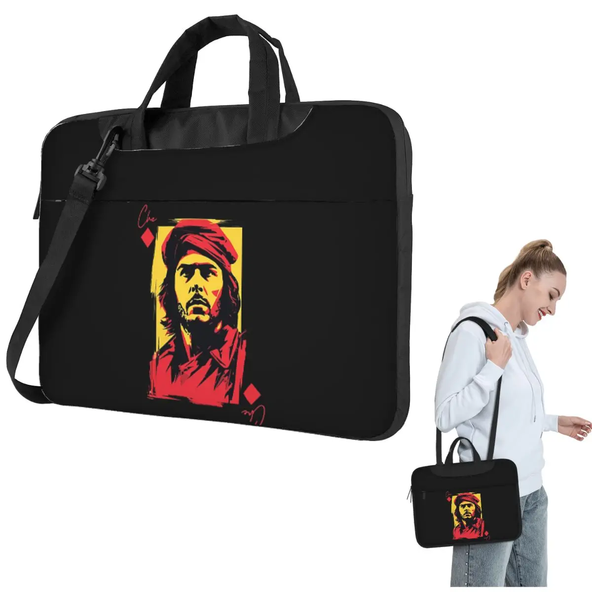 

Che Guevara Crossbody Laptop Bag Case Computer Bag Resistant Protective Notebook Pouch for Macbook Pro