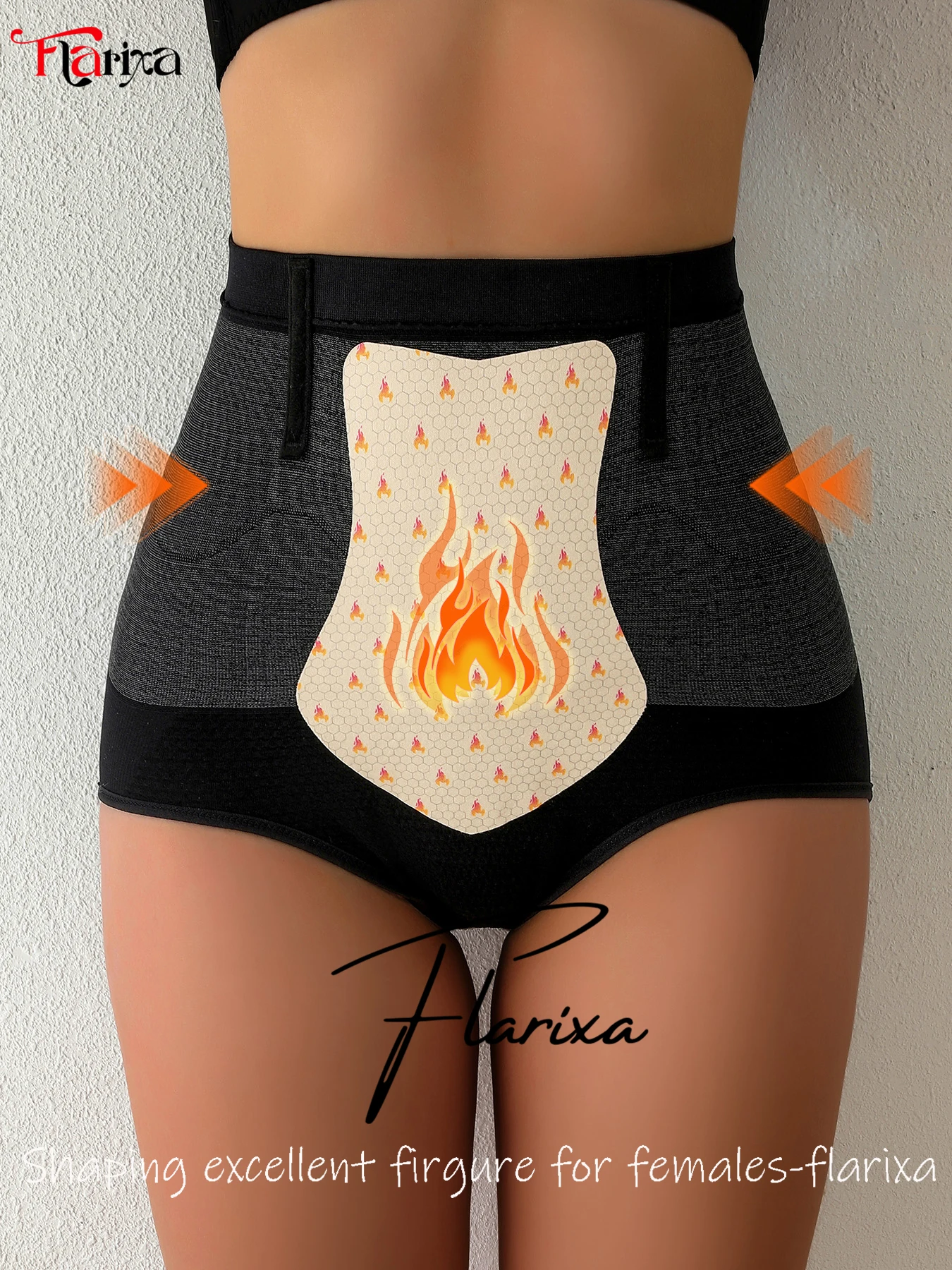 Flarixa High Waist Panties Women Flat Belly Seamless Tummy Control Underwear Slimming Body Shaper Postpartum Briefs Underpants