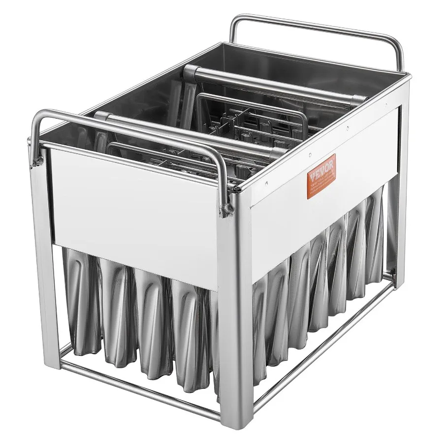 قوالب المصاصة التجارية 40 قطعة قوالب الثلج الأسطوانية المصنوعة من الفولاذ المقاوم للصدأ