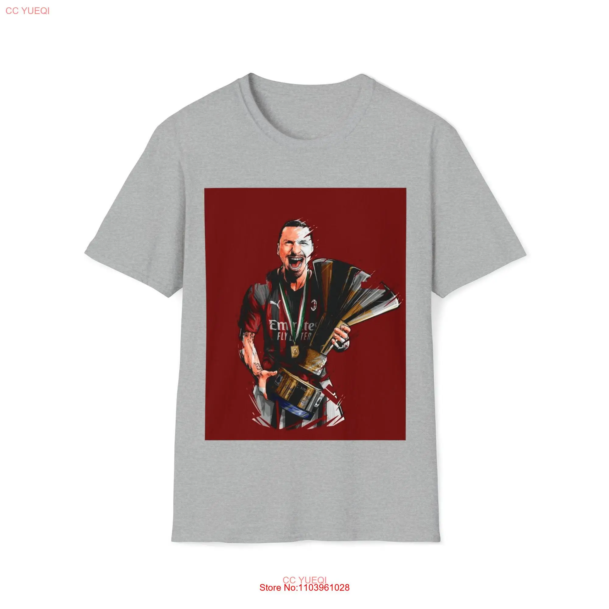 Zlatan Ibrahimovic T Shirt long or short sleeves