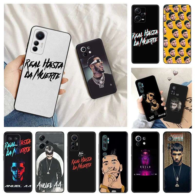 Anuel AA raper miękkie futerały na telefony dla Redmi A1 10A 10C 11 Prime RedmiNote 12 Pro 11SE 11S 11E 11T 10 Lite 10S 5G matowe etui