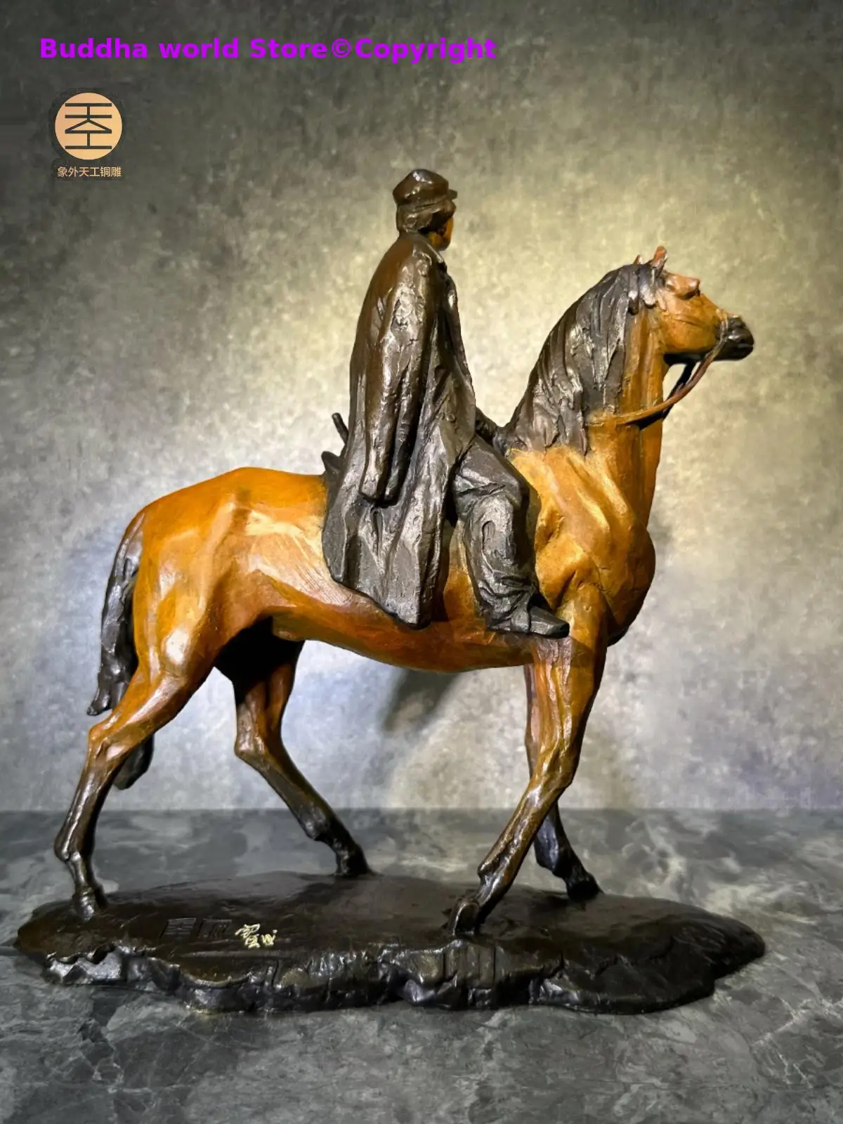Exclusive Collection TOP Handmade copper carving World War II CHINA leader Revolutionist CHINA BEI JING MAO statue