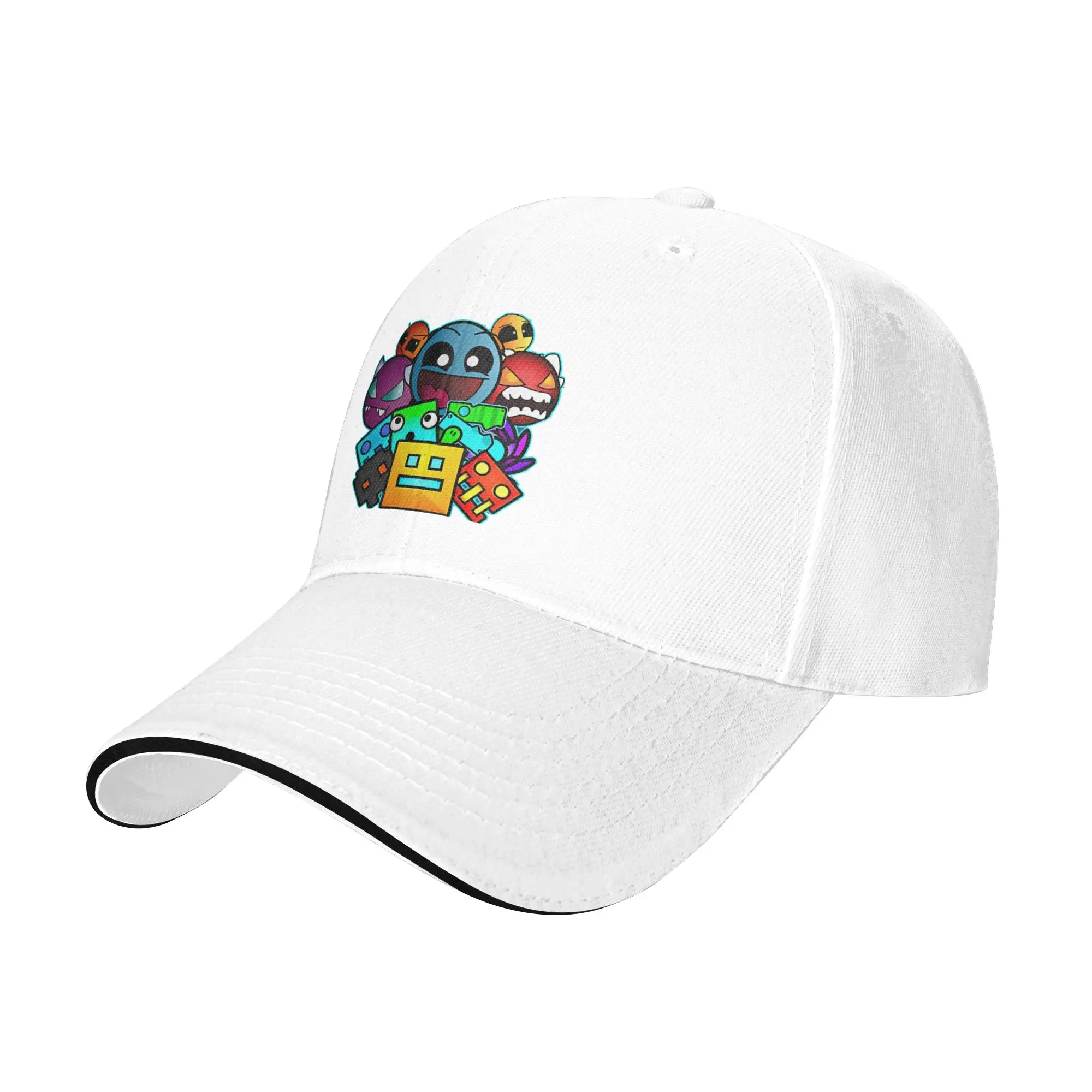 Geometry Cube Gaming Dash Baseball Cap Hip Hop  Sandwich Cap Unisex Breathable Sun Cap Fishing
