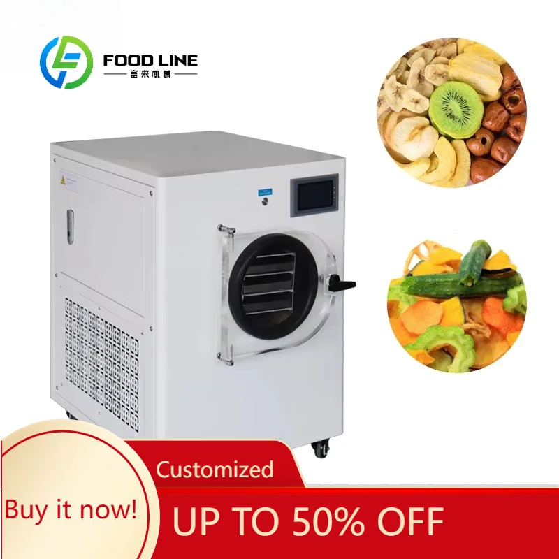 FL Mini Inexpensive Freeze Dryer Price  commercial small freeze dryer candy fruit food drying lyophilizer machine price Custom