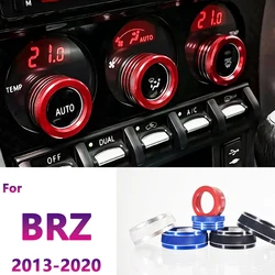For Subaru BRZ Toyota 86 GT86 2013-2016 2017 2018 2019 2020 Air Condition Switch Knob Cover Audio Knob Ring Trim Car Accessories
