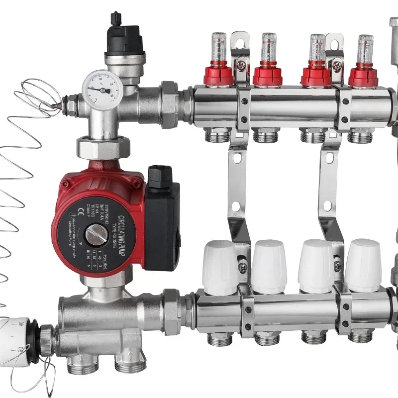 Factory Directly Sell Underfloor Heating Parts Water Mixing Valve Fittings Union Pluming Control System DN25