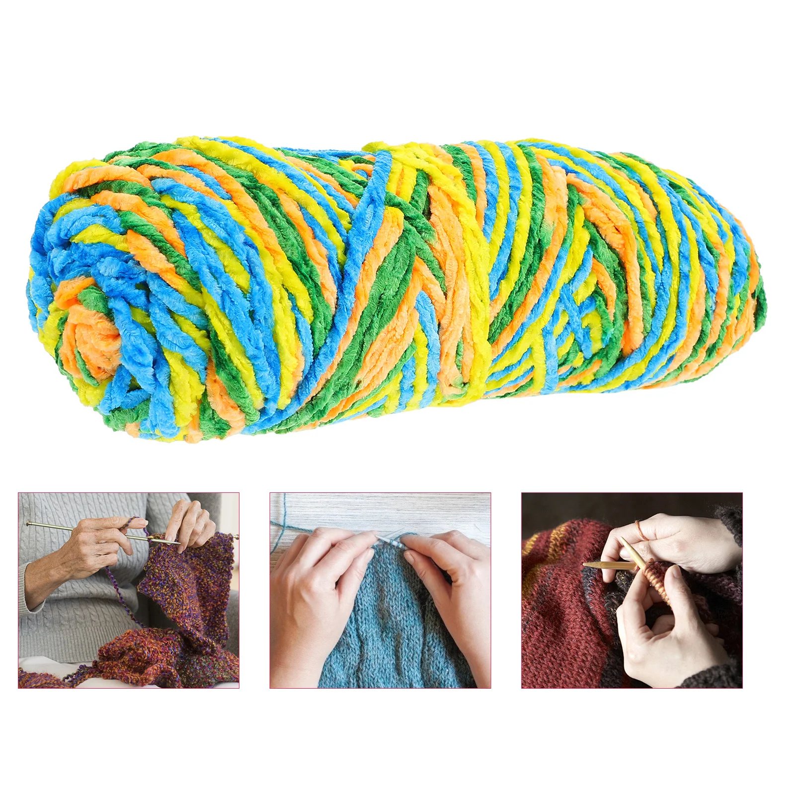 1 Stuks Wollen Garen Verdikte Zachte Comfortabele Diy Breien Accessoires Warm Handwerk Materiaal Voor Sjaals Truien Dassen