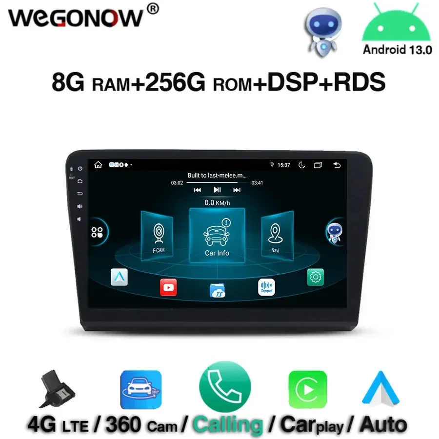 

Для VW BORA 2012-2014 2015 Беспроводной Carplay 360 Автомобильный DVD-плеер Android 13.0 8 ГБ + 256 ГБ HD GPS RDS Авто Радио Wi-Fi Bluetooth 5.0