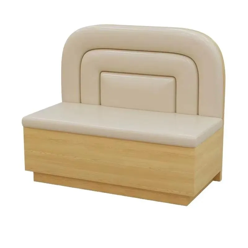 Modern Durable Wooden Commercial Restaurant Dining Table Chair Set with Outdoor Booth Sofa for Hotels Cafes Malls Schools
