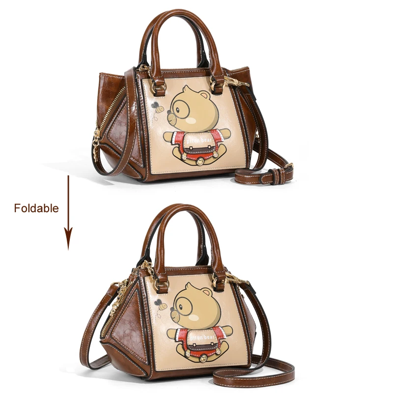 deformable women's handbag fashion crossbody bags for women Luxury Trapeze lady's shoulder bag classic trend Girl hand purse