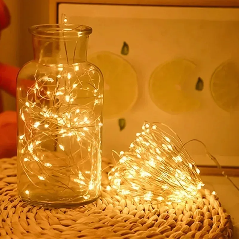 

USB LED String Lights 8 Modes with Remote Control Fairy Lights for Christmas Tree Wedding Party Home Decoration