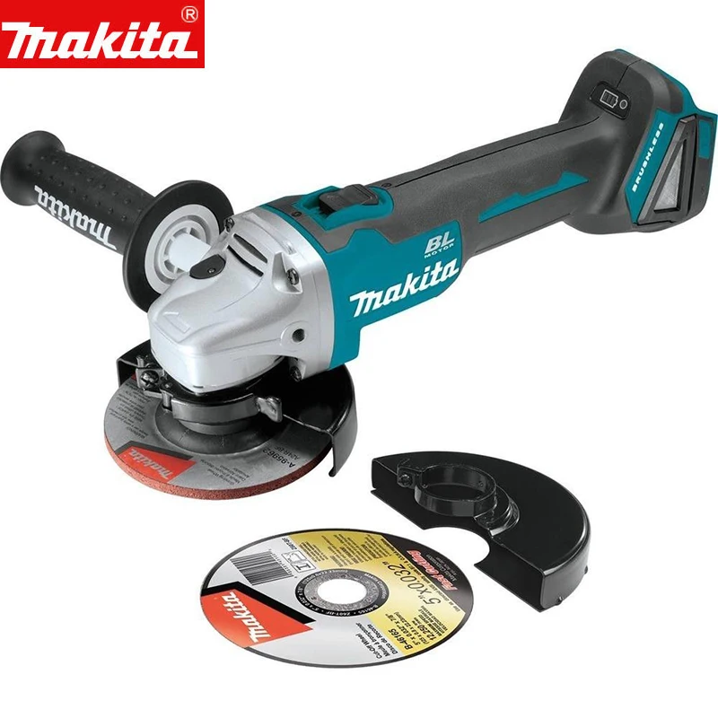 Makita DGA404 Cordless Angle Grinder Brushless Motor 18V 8500RPM Industrial Grade 4\'\' High Power Lithium Battery Angle Grinder