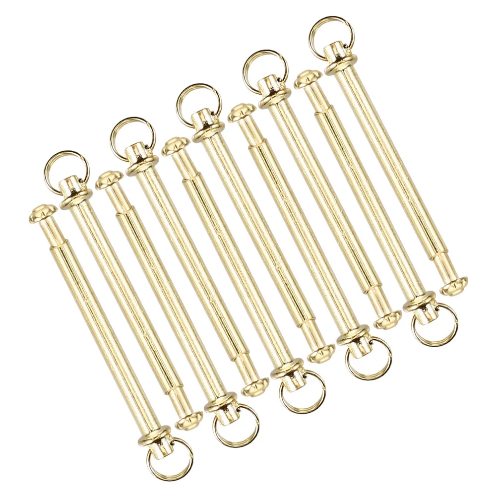 10 set accessori per unghie a ventaglio rivetti ad albero in metallo Kit di riparazione solido portatile pieghevole ventole per dadi