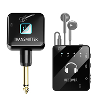 IEM system, wireless in ear monitoring system with transmitter and lavalier receiver, suid lavalier receiver, for band rehearsal