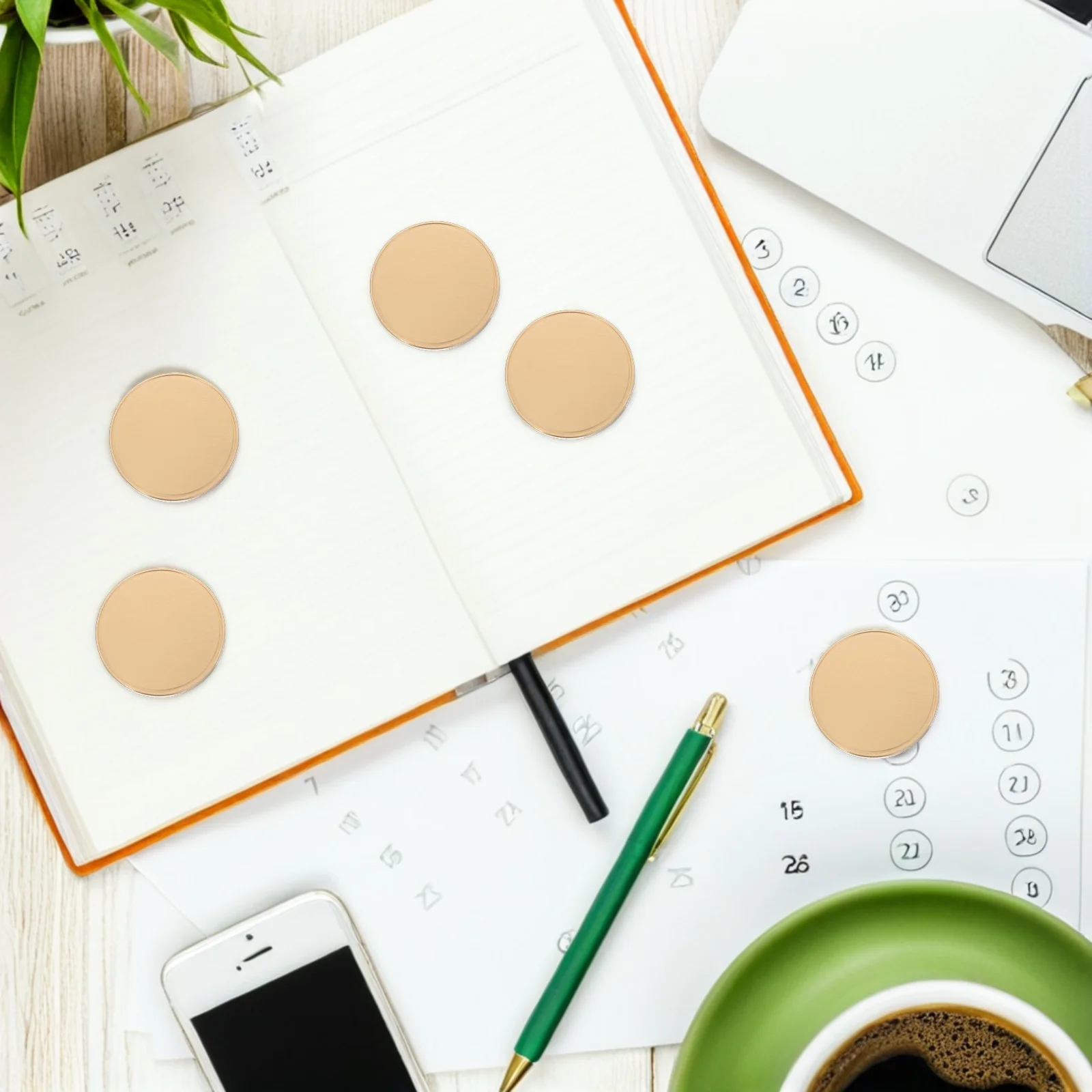 3 Pezzi di Monete in Metallo per Incisione, Materiale Base per Artigianato Fai-da-Te, Ricordo Commemorativo, Collezione, Stampa e Incisione