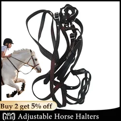 Horse Halter Safety Halter Chin & Throat Snap Heavy Duty Tied Halter Padded Nylon Colorful Comfortable Horse Halter For Horse